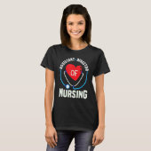 Cute Assistant Director of Nursing Heart Stethosco T-shirt (Voorkant volledig)