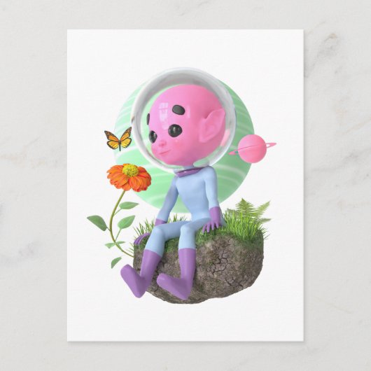 Cute Asteroid Briefkaart (Voorkant)