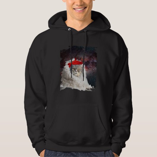 Cute Astro Space Cat In Universe Hoodie (Voorkant)