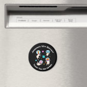 Cute Astronaut Animals in Space Event Hartelijk da Magneet (Insitu (Vaatwasser))