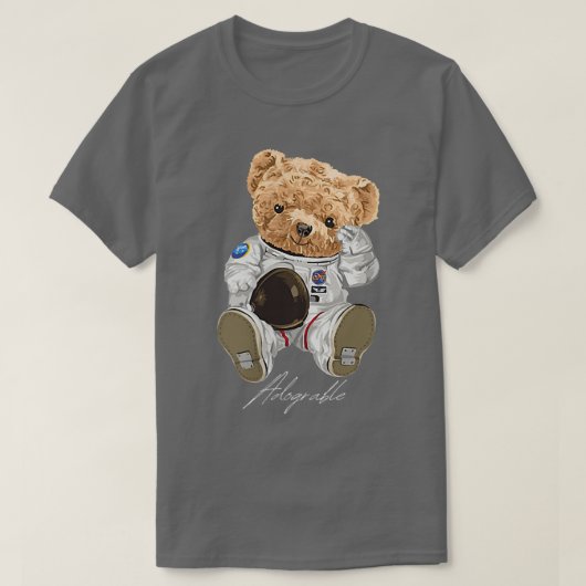 Cute Astronaut Beer Adograble T-shirt (Design voorkant)