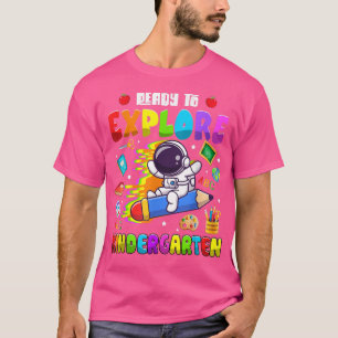 Cute Astronaut Boys Girls Ready to Erome kinderga T-shirt