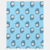 Cute Astronaut Cat Custom Photo Fleece Blanket Deken (Voorkant)