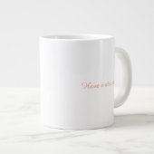 Cute Astronaut Cat Custom Photo Mug Grote Koffiekop (Voorkant rechts)