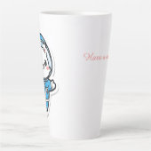 Cute Astronaut Cat Kawaii  Latte Mok (Voorkant)