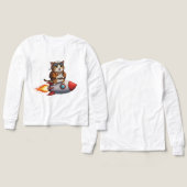 Cute Astronaut Cat Riding a Rocket (Voorkant /achterkant)