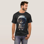 Cute Astronaut Cat T-shirt (Voorkant volledig)