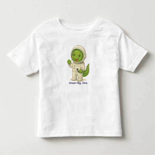 Cute Astronaut Dinosaur – Dino Jobs Kinder Shirts (Voorkant)