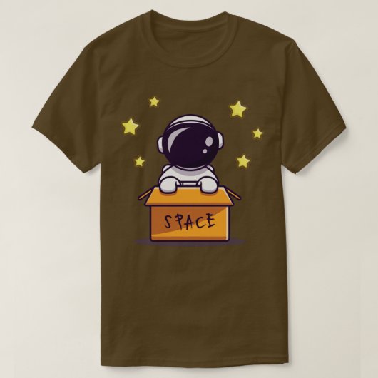 Cute Astronaut in vak 1 T-shirt (Design voorkant)