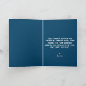 Cute Astronaut Space Blue Galaxy Kinder 8th Birthd Kaart (Binnen)