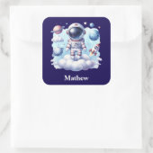 cute astronaut space Sticker (Tas)
