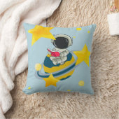 Cute Astronaut Space Worpkussen | Kinderkamer Gala Kussen (Deken)