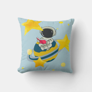 Cute Astronaut Space Worpkussen Kinderkamer Gala Kussen
