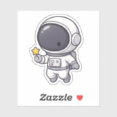 Cute Astronaut Sticker | Kawaii Space Character (Vel)