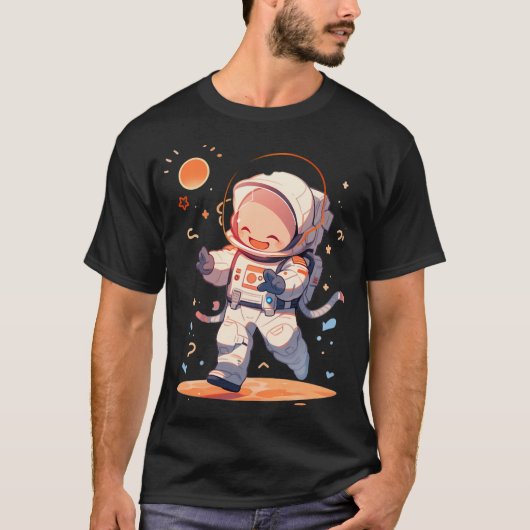 Cute Astronaut T-shirt (Voorkant)