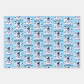 Cute astronaut Wrapping Paper Flat Sheet Set of 3 (Voorkant 2)
