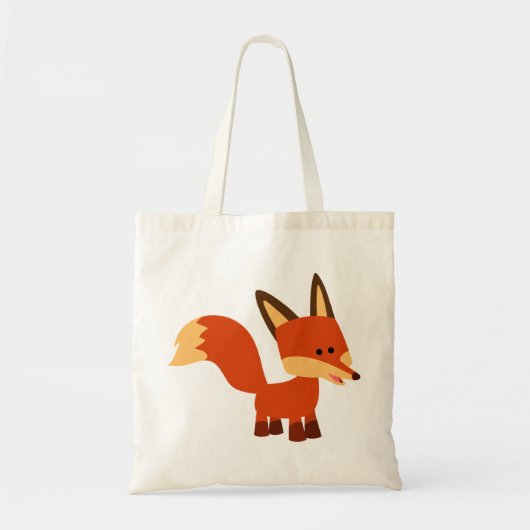 Cute Astute Cartoon Fox Bag Tote Bag (Voorkant)