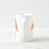 Cute Astute Cartoon Fox Bone China Mok (Achterkant)