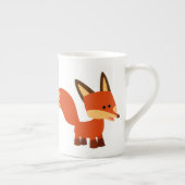 Cute Astute Cartoon Fox Bone China Mok (Rechts)