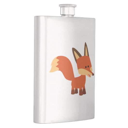 Cute Astute Cartoon Fox Classic Flask Heupfles (Rechts)
