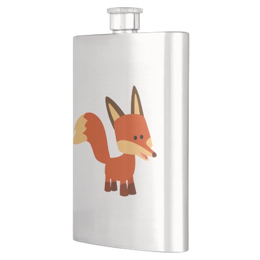 Cute Astute Cartoon Fox Classic Flask Heupfles (Links)
