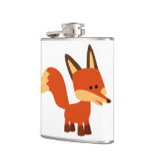 Cute Astute Cartoon Fox Hip Flask Heupfles (Links)