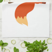 Cute Astute Cartoon Fox Kitchen Towel Theedoek (Gevouwen)
