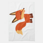 Cute Astute Cartoon Fox Kitchen Towel Theedoek (Verticaal)