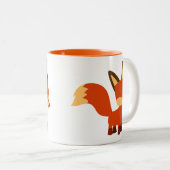 Cute Astute Cartoon Fox Mok (Voorkant rechts)