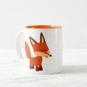 Cute Astute Cartoon Fox Mok (Voorkant links)