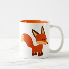 Cute Astute Cartoon Fox Mok