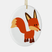 Cute Astute Cartoon Fox Ornament (Rechts)