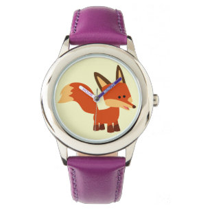 Cute Astute Cartoon Fox Watch Horloge