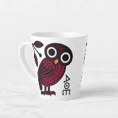 Cute Athenian Owl Coin Ancient Greek Latte Mok (Linkerhoek)