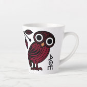 Cute Athenian Owl Coin Ancient Greek Latte Mok (Rechts)