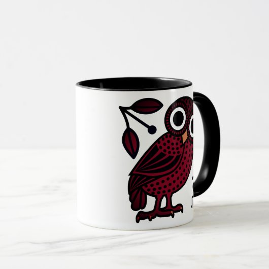 Cute Athenian Owl Coin Ancient Greek Mok (Voorkant rechts)