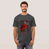 Cute Athenian Owl Coin Ancient Greek T-shirt (Voorkant volledig)