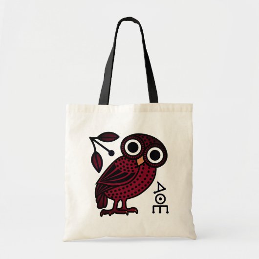 Cute Athenian Owl Tetradrachme Coin Ancient Greek Tote Bag (Voorkant)