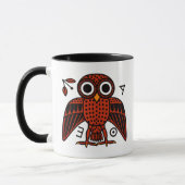 Cute Athenian Owl uit het oude Griekenland Mok (Links)