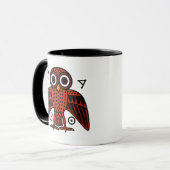 Cute Athenian Owl uit het oude Griekenland Mok (Voorkant links)