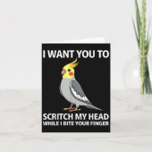 Cute Atiel Design For Men Women Parakeet Atiel Lov Kaart (Voorkant)