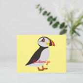 Cute Atlantic puffin design Thunder_Cove Briefkaart (Staand voorkant)