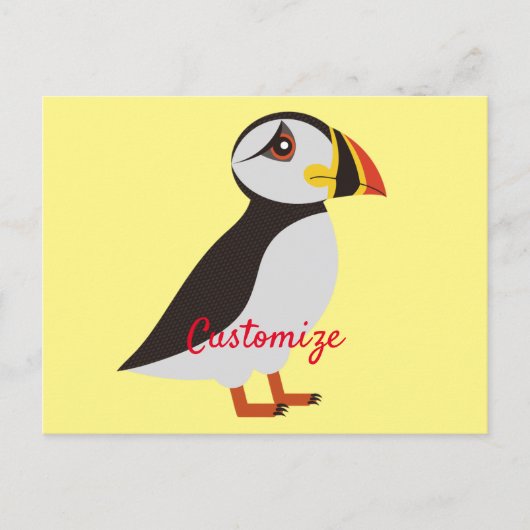 Cute Atlantic puffin design Thunder_Cove Briefkaart (Voorkant)