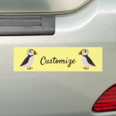 Cute Atlantic puffin design Thunder_Cove Bumpersticker (Op auto)