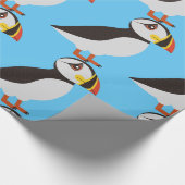 Cute Atlantic puffin design Thunder_Cove Cadeaupapier (Hoek)