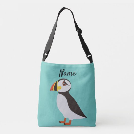 Cute Atlantic puffin design Thunder_Cove Crossbody Tas (Achterkant)