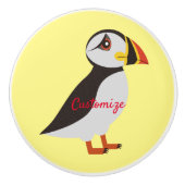 Cute Atlantic puffin design Thunder_Cove Keramische Knop (Voorkant)