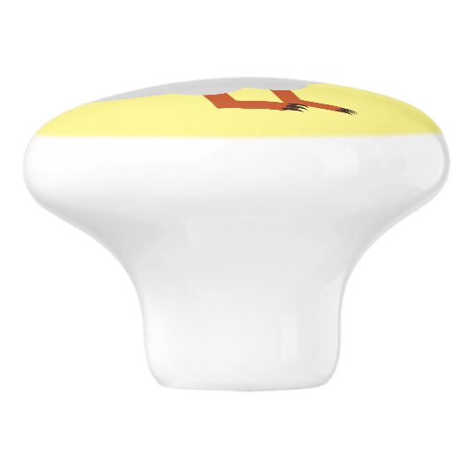 Cute Atlantic puffin design Thunder_Cove Keramische Knop (Zijkant)