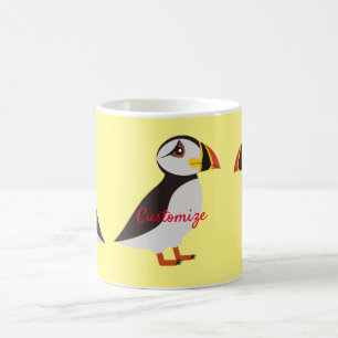 Cute Atlantic puffin design Thunder_Cove Koffiemok