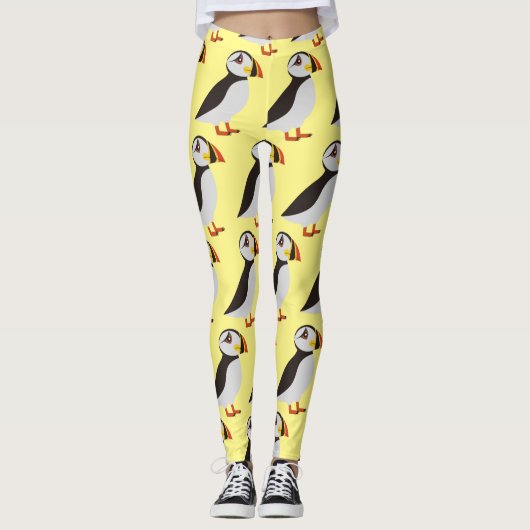 Cute Atlantic puffin design Thunder_Cove Leggings (Voorkant)